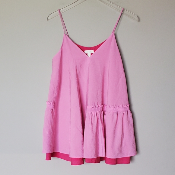 COS Tiered Vest Tunic Top in Pink - Picture 11 of 12